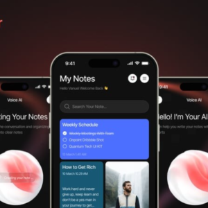 AI Note-Taking App UI Design Resources & Source Files for Download
