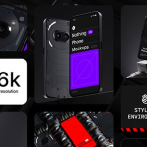 Collection of High-End Android Phone Mockups (PSD)